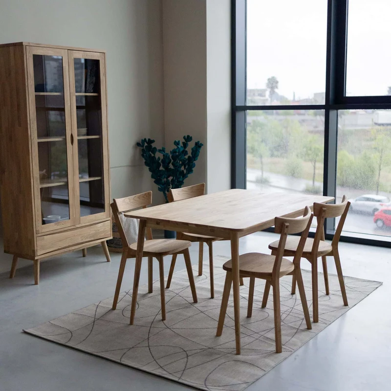 Tavolo da pranzo allungabile in rovere massiccio MALMO 2 | NordicStory