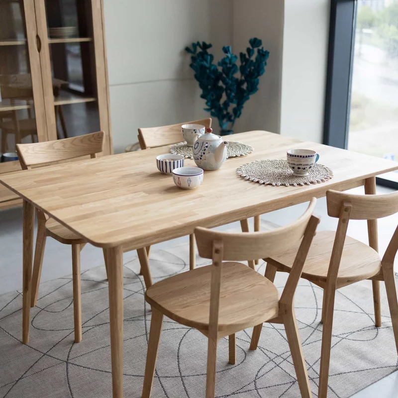 Tavolo da pranzo allungabile in rovere massiccio MALMO 2 | NordicStory