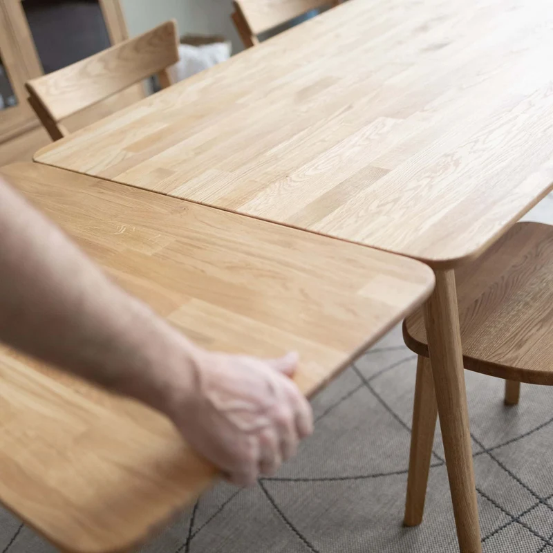 Tavolo da pranzo allungabile in rovere massiccio MALMO 2 | NordicStory