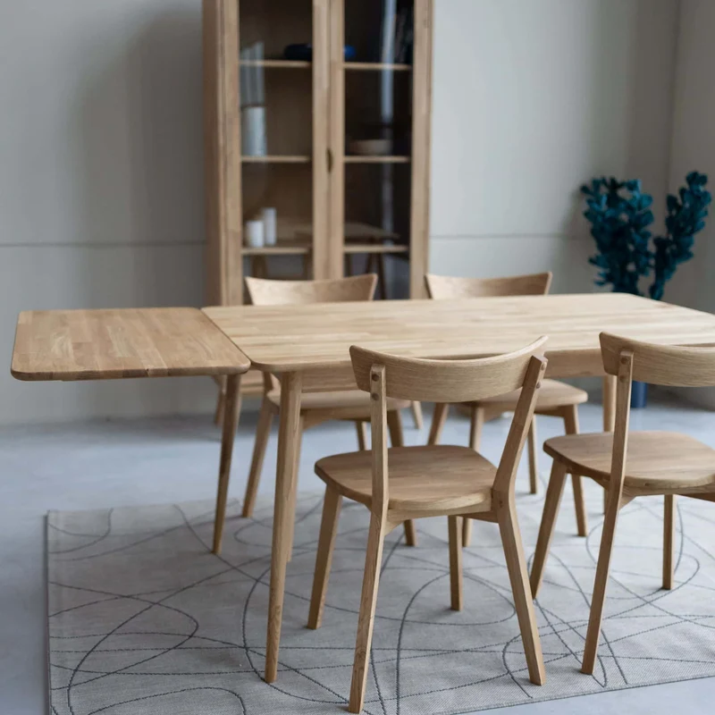 Tavolo da pranzo allungabile in rovere massiccio MALMO 2 | NordicStory
