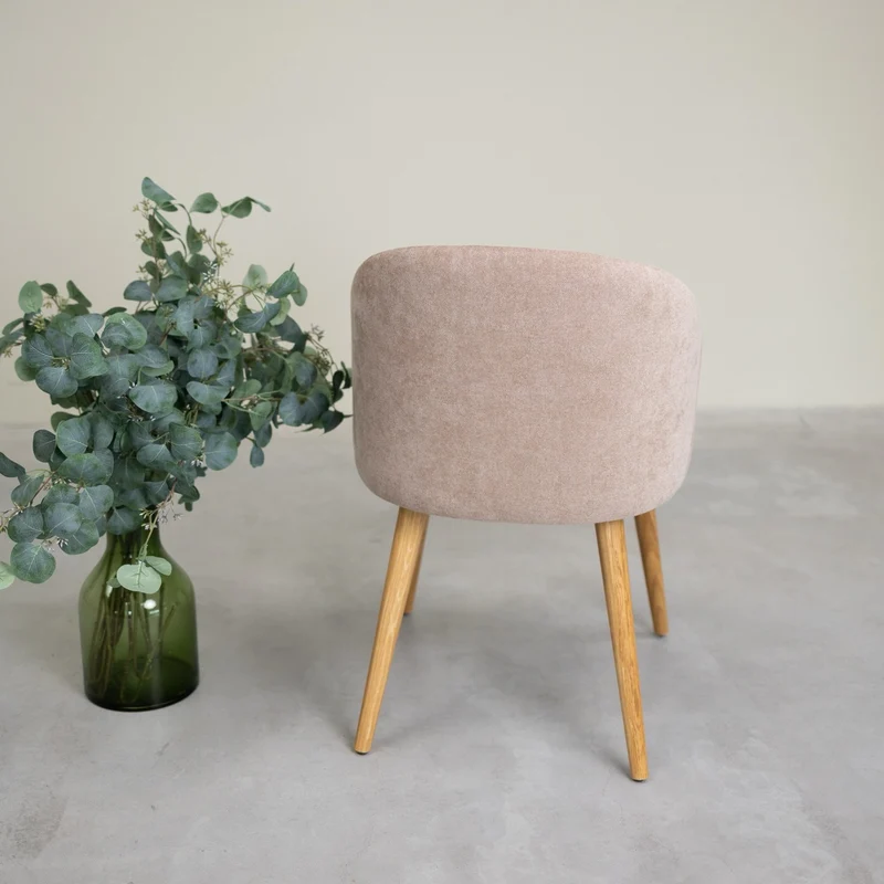 Poltrona Ana in rovere massiccio con rivestimento | NordicStory