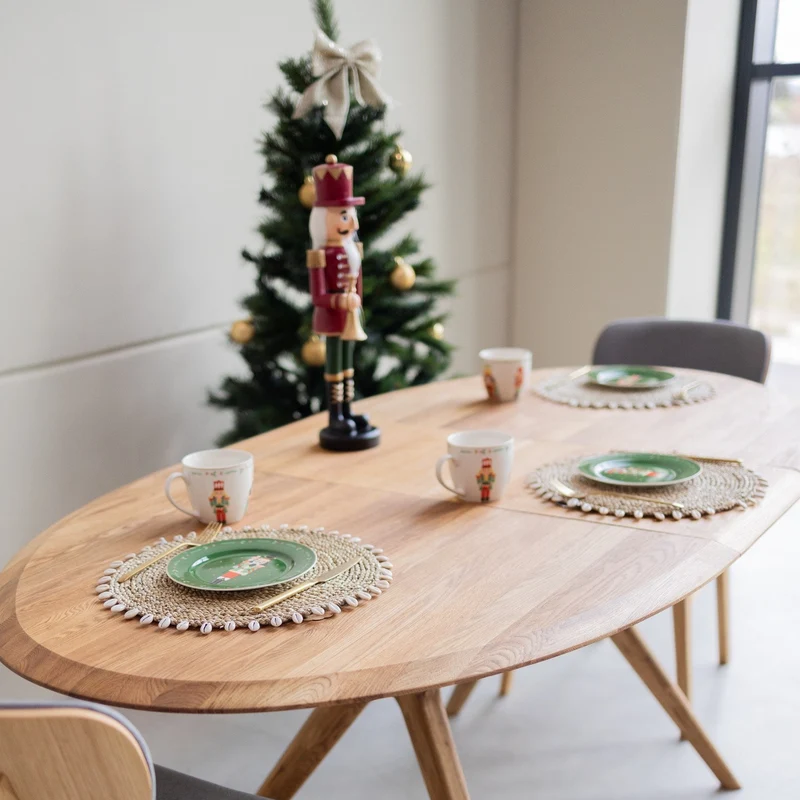 Tavolo da pranzo allungabile in rovere massiccio Carmen | NordicStory