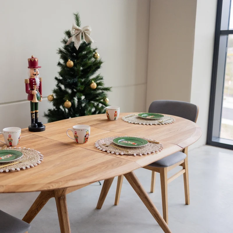 Tavolo da pranzo allungabile in rovere massiccio Carmen | NordicStory