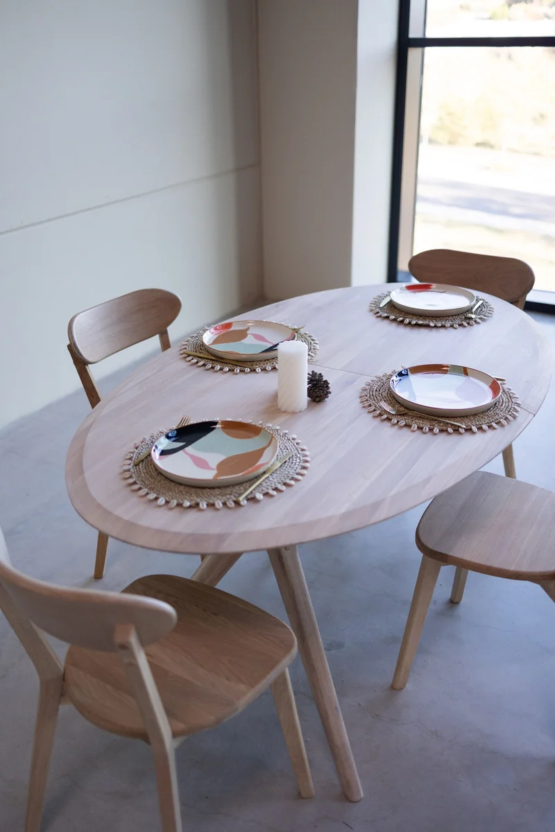Tavolo da pranzo allungabile in rovere massiccio Carmen | NordicStory