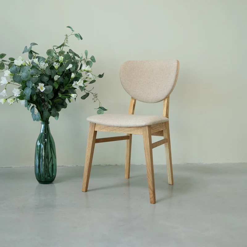 Confezione da 2 o 4 sedie da pranzo Nova, struttura in rovere massiccio, imbottitura | NordicStory