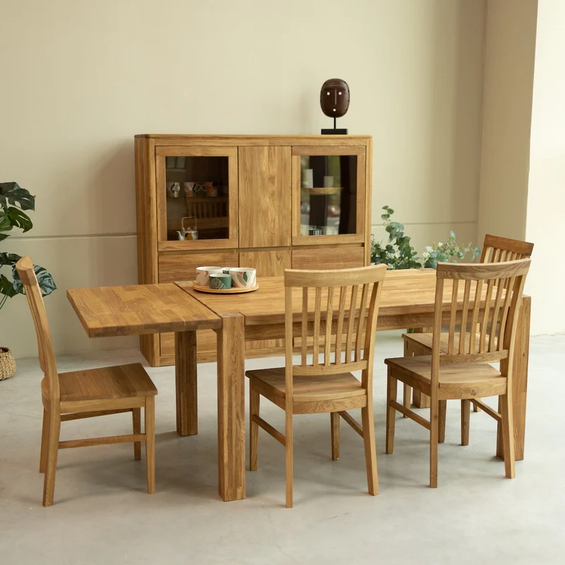 Tavolo da pranzo allungabile in rovere massello Mauritz 1 | NordicStory
