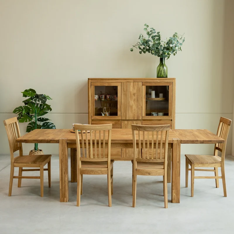 Tavolo da pranzo allungabile in rovere massello Mauritz 1 | NordicStory