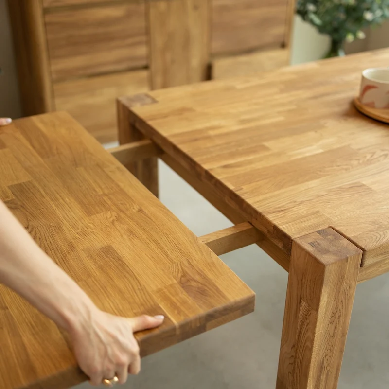 Tavolo da pranzo allungabile in rovere massello Mauritz 1 | NordicStory