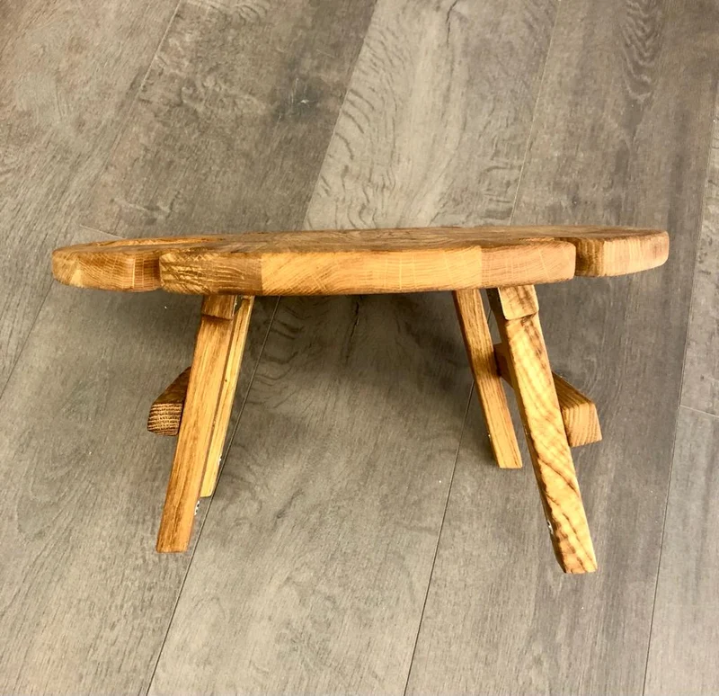 Mini tavolo da vino pieghevole in rovere massiccio | NordicStory