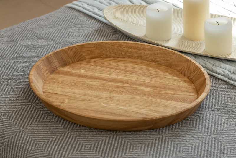 Vassoio decorativo ovale in rovere massiccio | NordicStory