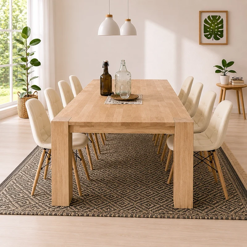 Tavolo da pranzo in rovere massello Mauritz 3 | NordicStory