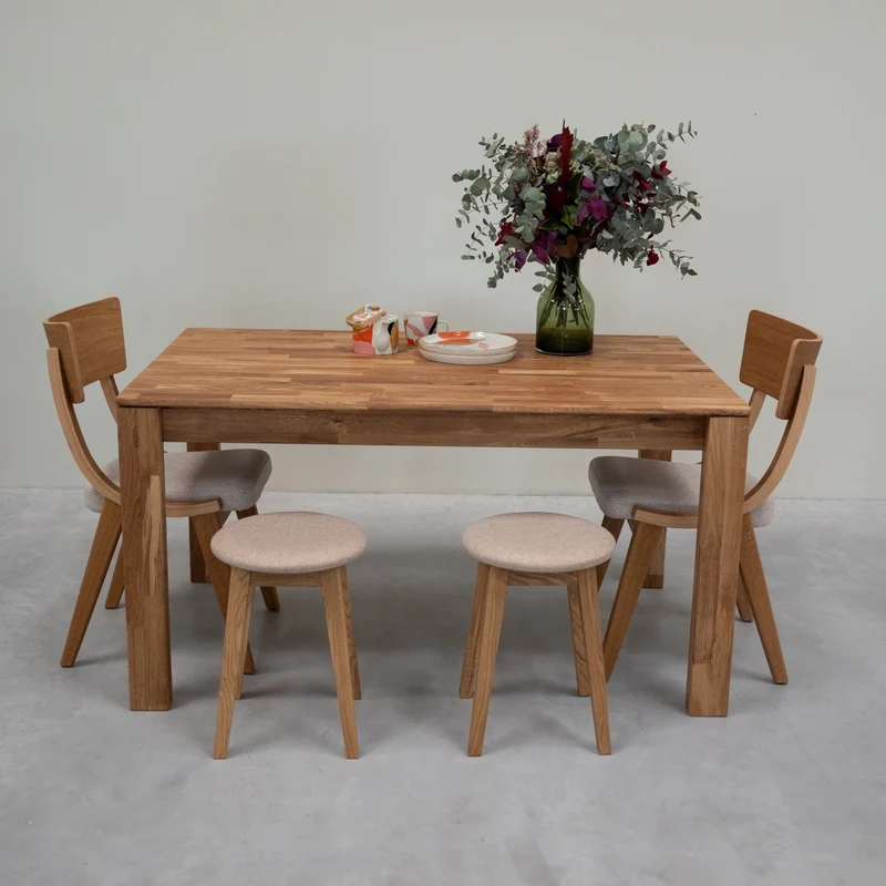 Tavolo da pranzo in rovere massello Mauritz 4 | NordicStory