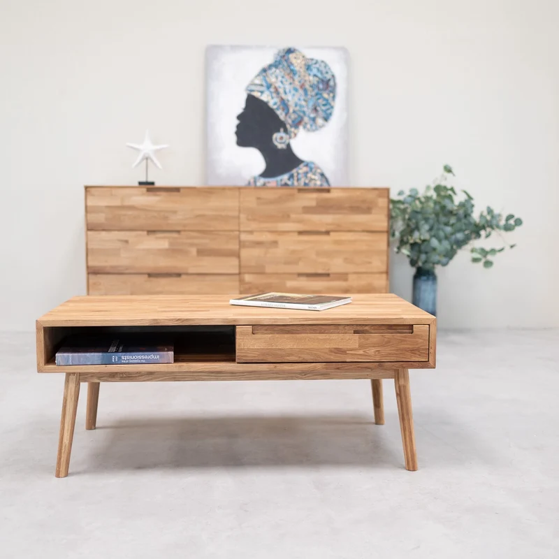 Tavolino in legno massello di rovere Escandi 8 | NordicStory