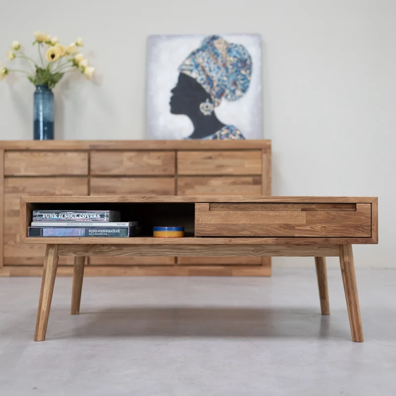 Tavolino in legno massello di rovere Escandi 8 | NordicStory