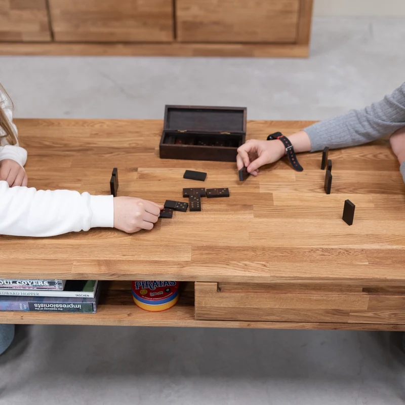 Tavolino in legno massello di rovere Escandi 8 | NordicStory