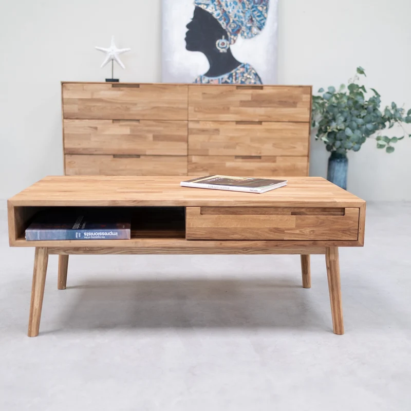 Tavolino in legno massello di rovere Escandi 8 | NordicStory
