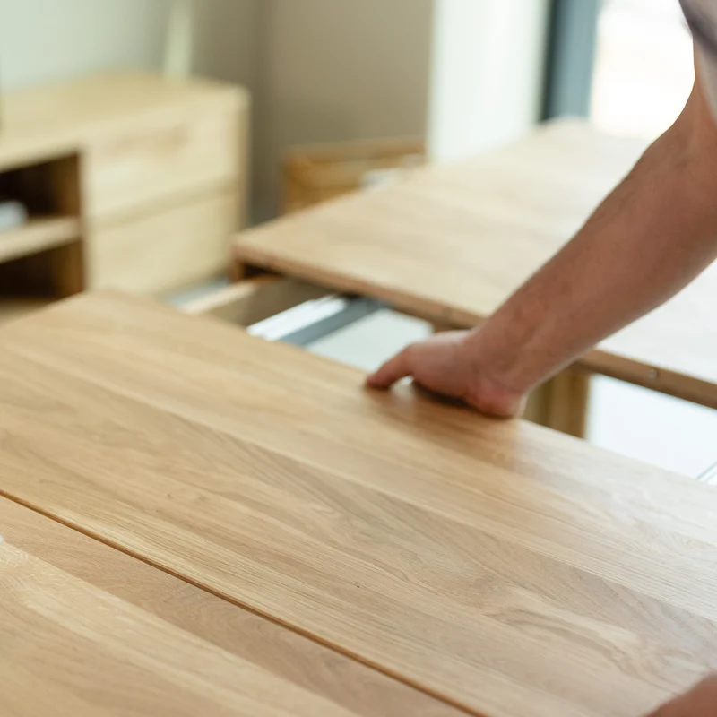 Tavolo da pranzo allungabile in legno massello di rovere XL | NordicStory