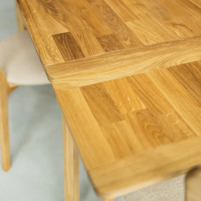Tavolo da pranzo allungabile in legno massello di rovere Mini 1 | NordicStory