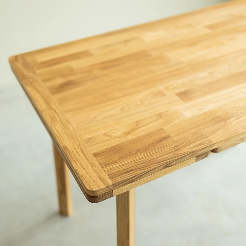 Tavolo da pranzo allungabile in legno massello di rovere Mini 1 | NordicStory