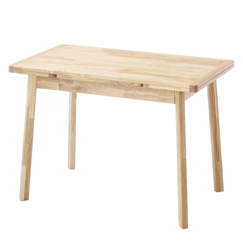 Tavolo da pranzo allungabile in legno massello di rovere Mini 1 | NordicStory