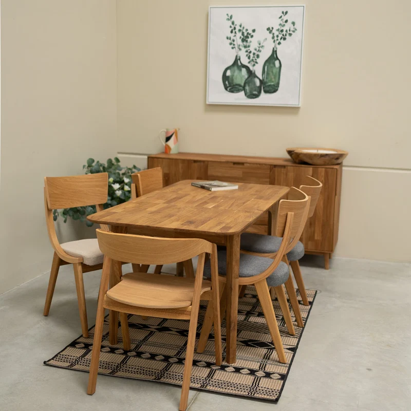 Tavolo da pranzo allungabile in legno massello di rovere France | NordicStory