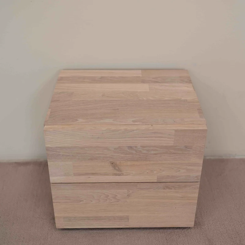 Comodino in legno massello di rovere Denmark 2 | NordicStory