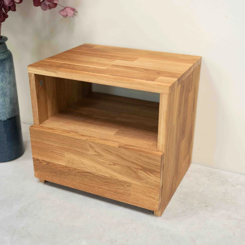Comodino in legno massello di rovere Denmark | NordicStory
