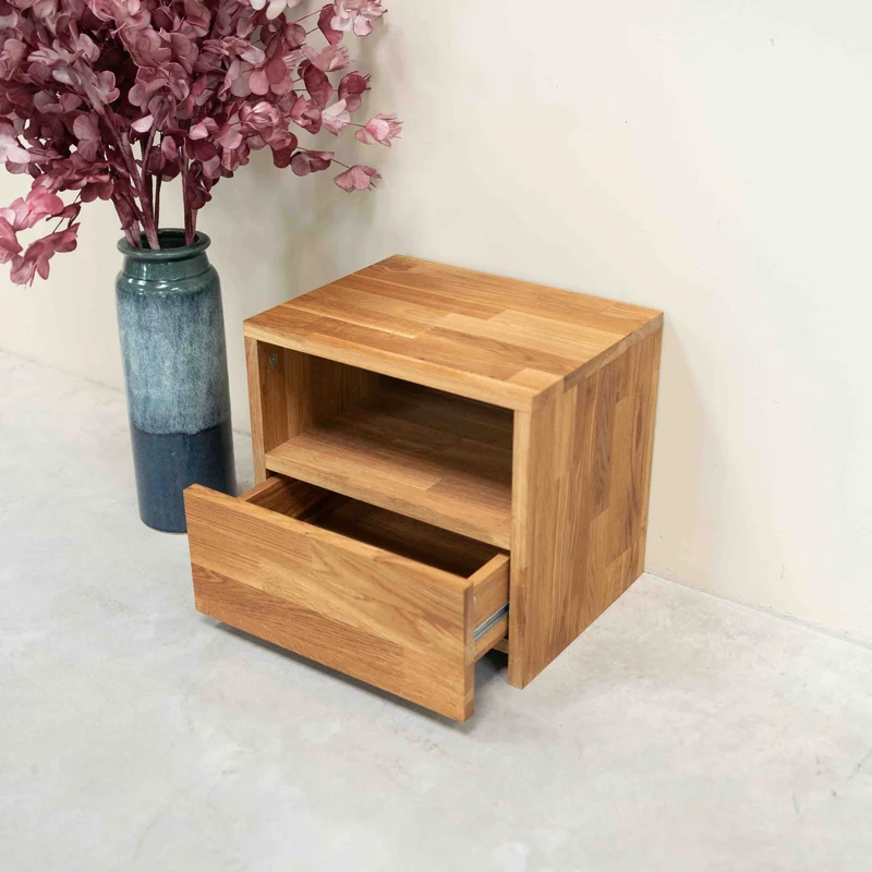 Comodino in legno massello di rovere Denmark | NordicStory