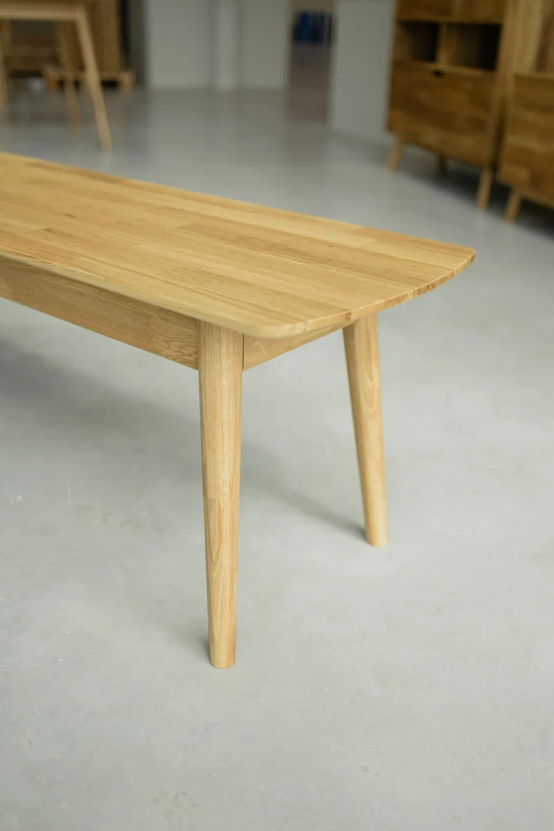 Panca in legno massello di quercia Escandi | NordicStory