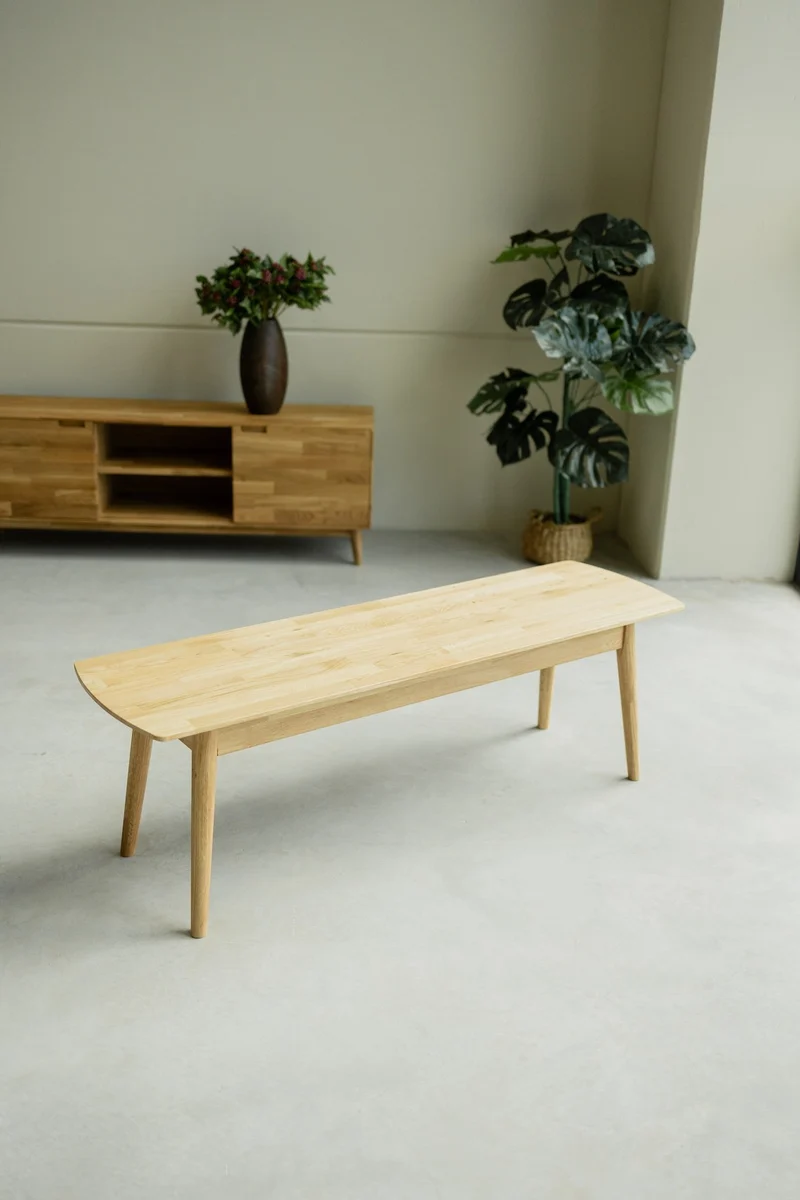 Panca in legno massello di quercia Escandi | NordicStory