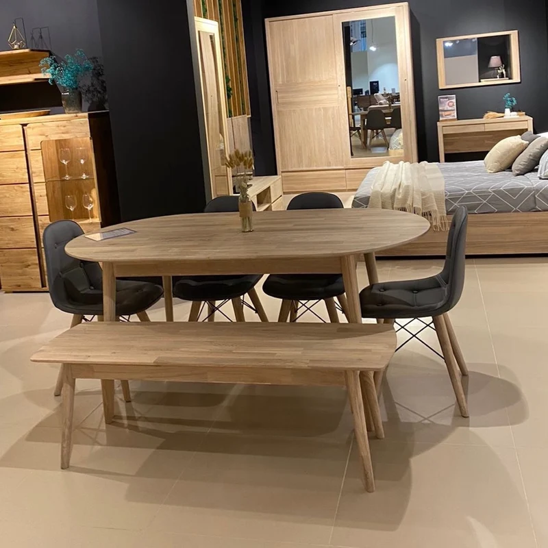 Panca in legno massello di quercia Escandi | NordicStory