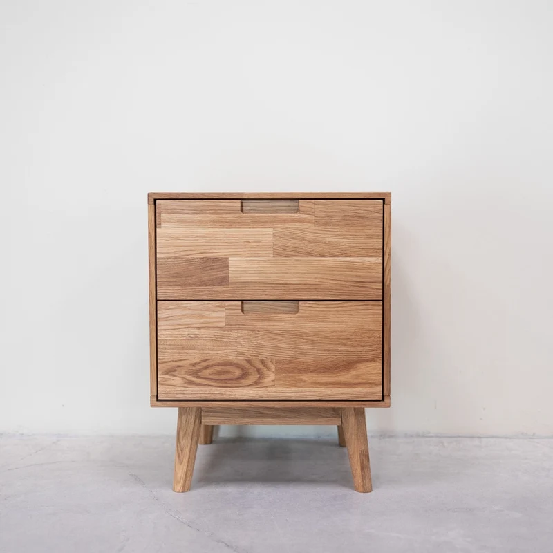 Comodino in legno massello di rovere Escandi | NordicStory