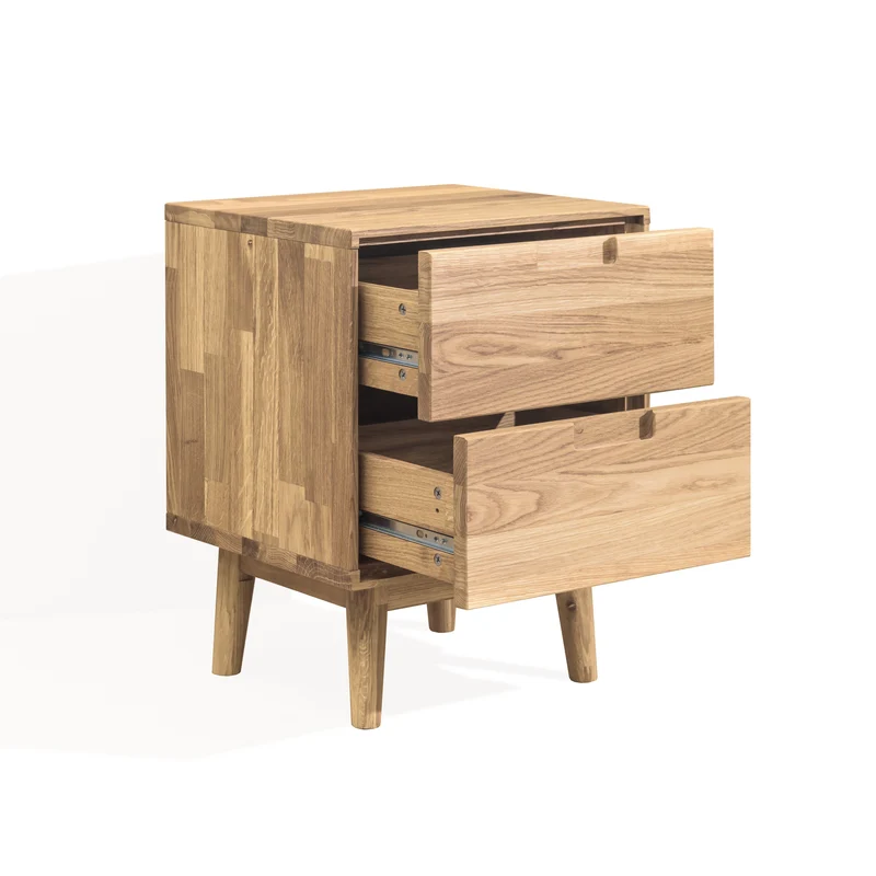 Comodino in legno massello di rovere Escandi | NordicStory