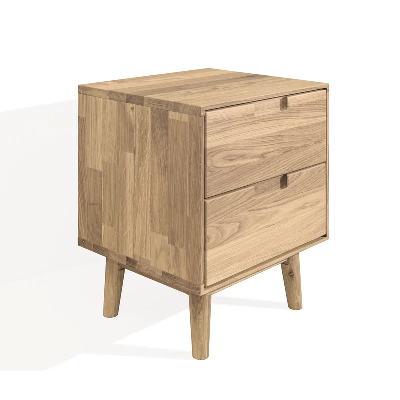 Comodino in legno massello di rovere Escandi | NordicStory