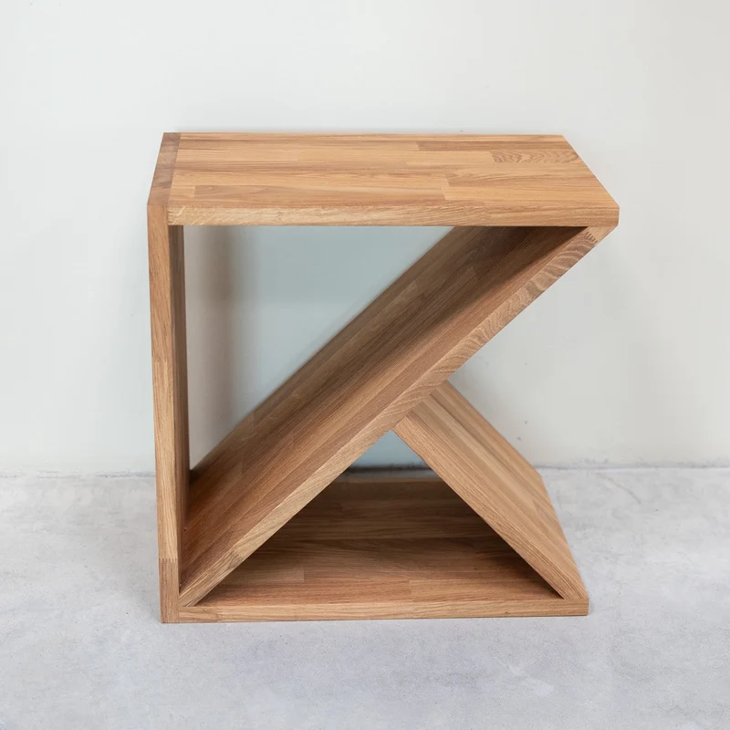 Tavolino, comodino in legno massello di rovere Denmark | NordicStory
