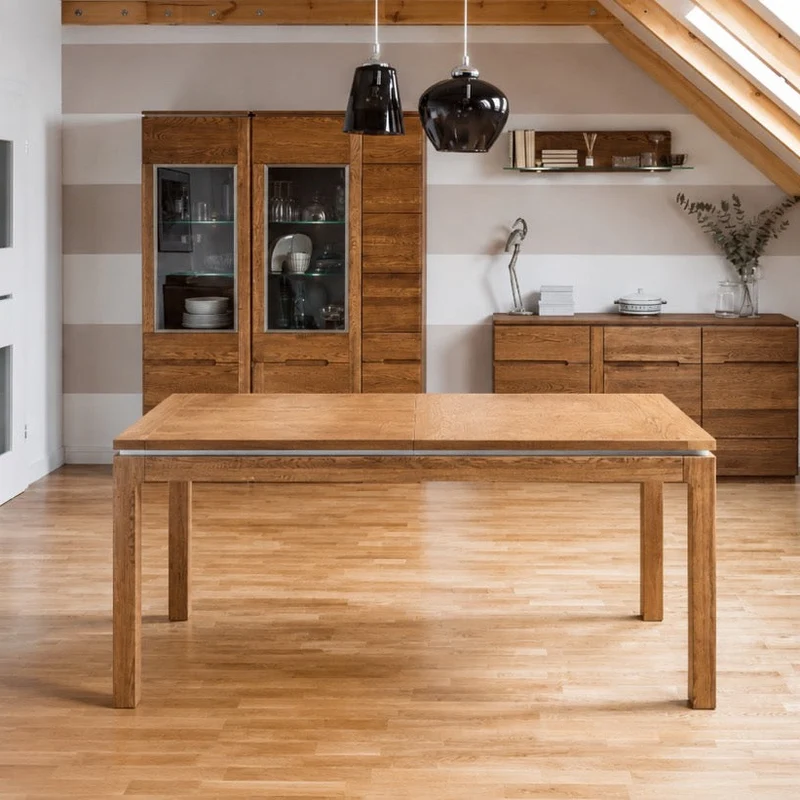 Tavolo da pranzo allungabile in rovere Montenegro 40 | LoftStory
