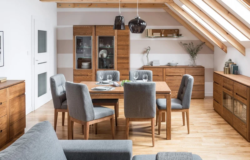 Tavolo da pranzo allungabile in rovere Montenegro 40 | LoftStory