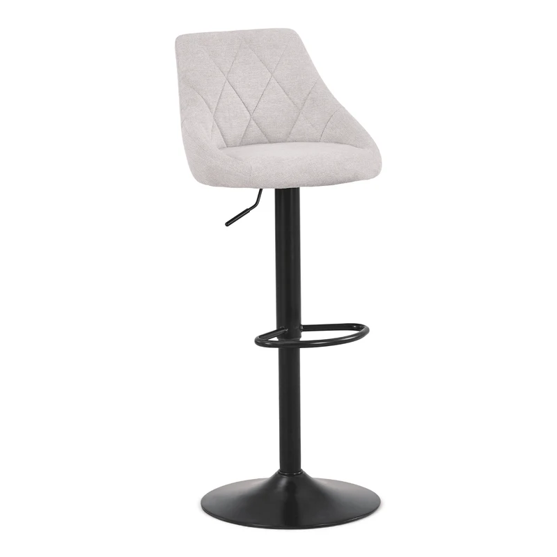 Cassie - sgabello da bar regolabile beige con funzione girevole a 360 gradi