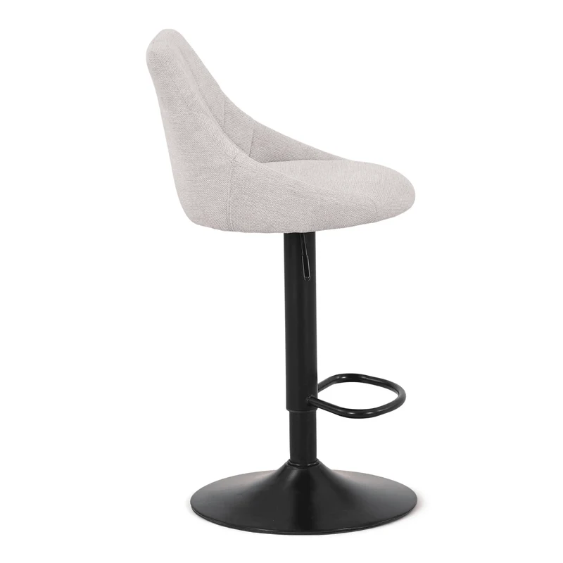 Cassie - sgabello da bar regolabile beige con funzione girevole a 360 gradi