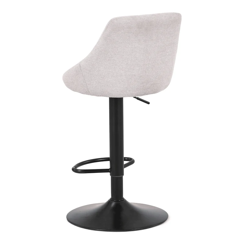 Cassie - sgabello da bar regolabile beige con funzione girevole a 360 gradi