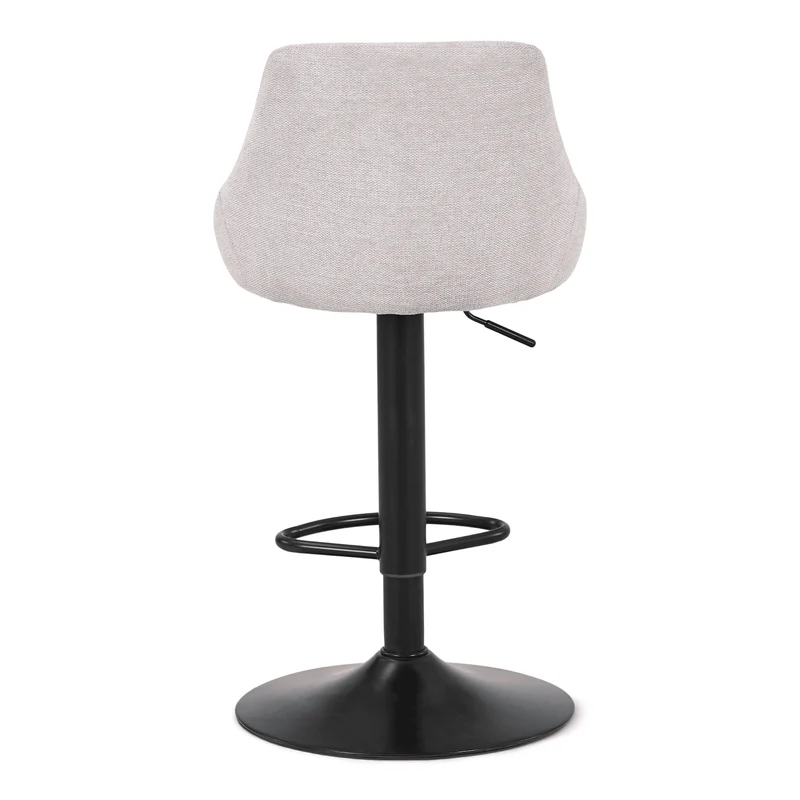 Cassie - sgabello da bar regolabile beige con funzione girevole a 360 gradi