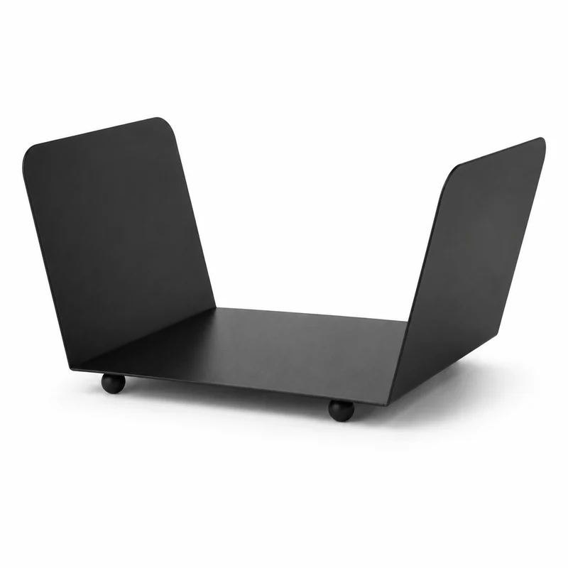 Portalegna in Ferro Nero 40 x 25 x 22 cm, Porta Legna da Interno per Camino Il Gruppone