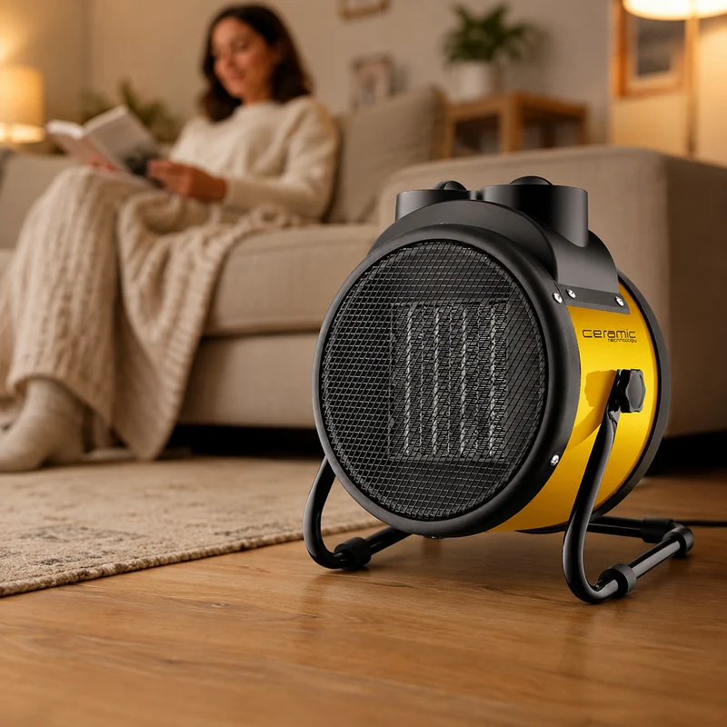 Termoventilatore Ceramico 2000W con 2 Livelli di Potenza 1000W/2000W, Termostato Regolabile Il Gruppone