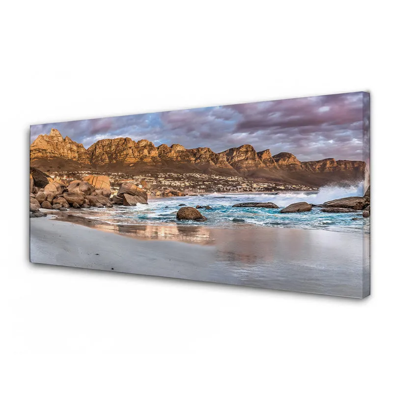 Quadro Moderno su Tela per Soggiorno e Camera da Letto 40x120 cm Il Gruppone