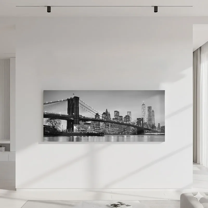 Quadro Moderno su Tela per Soggiorno e Camera da Letto 40x120 cm Il Gruppone