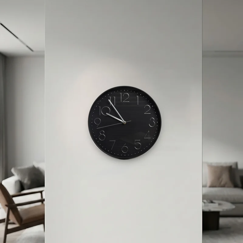 Orologio da Parete 30 cm Moderno Design Minimalista con numeri in Rilievo Il Gruppone
