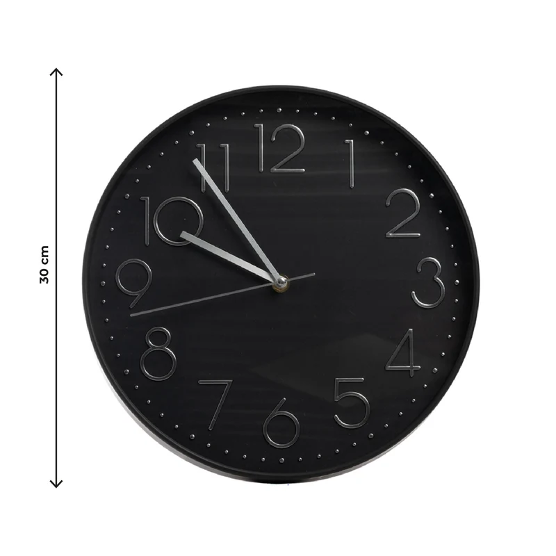 Orologio da Parete 30 cm Moderno Design Minimalista con numeri in Rilievo Il Gruppone