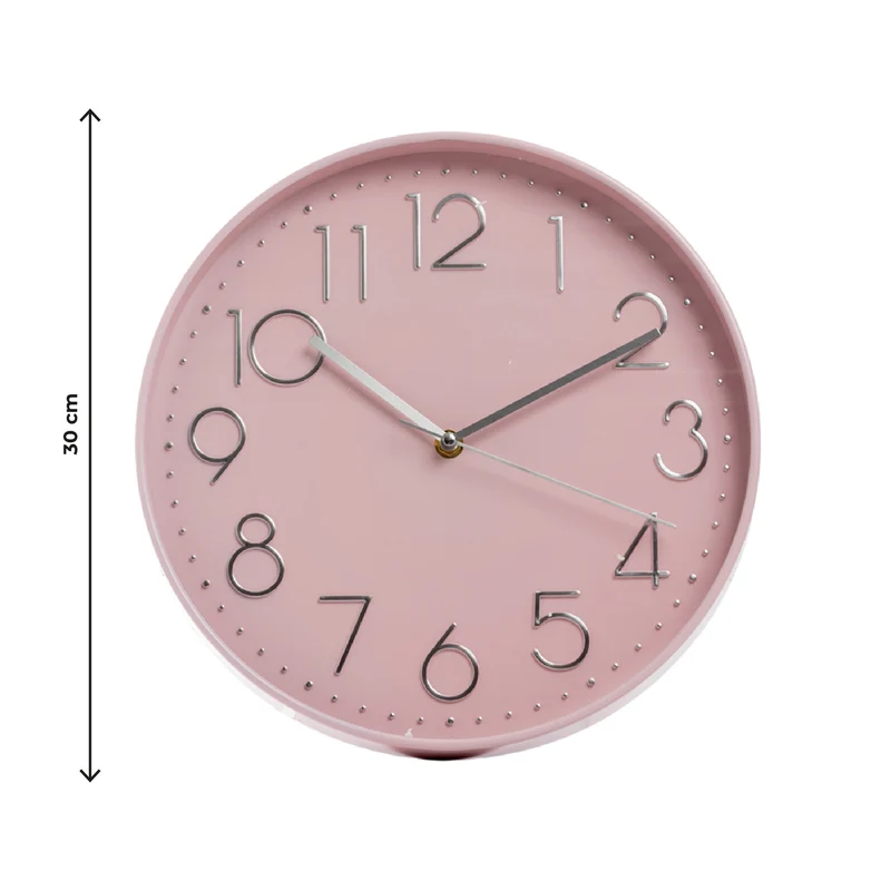 Orologio da Parete 30 cm Moderno Design Minimalista con numeri in Rilievo Il Gruppone