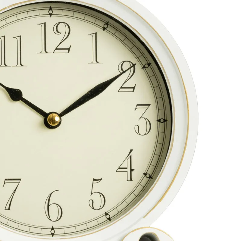 Orologio da Tavolo Decorativo Love in Legno MDF Bianco Il Gruppone