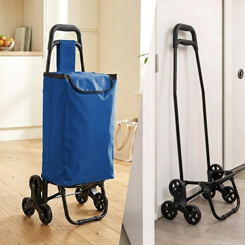 Carrello Spesa Saliscale 6 Ruote Pieghevole con Borsa Impermeabile Il Gruppone